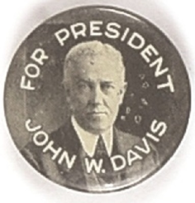 Rare Davis St. Louis Button Celluloid