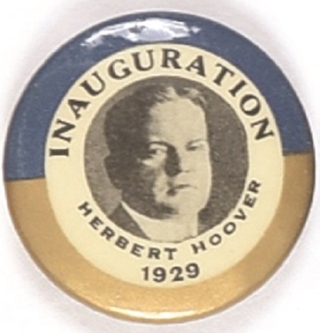 Hoover 1929 Inaugural Pin