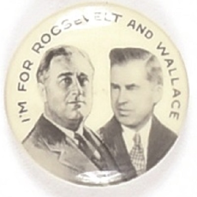 Roosevelt, Wallace St. Louis Button Jugate