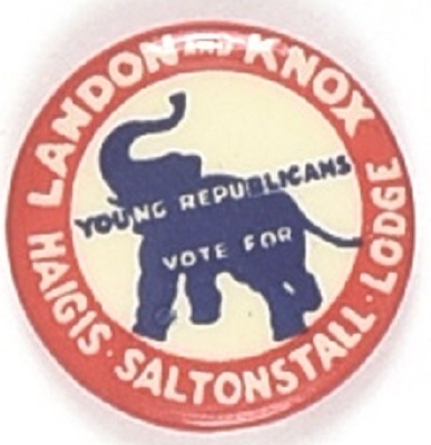 Landon GOP Elephant Massachusetts Coattail