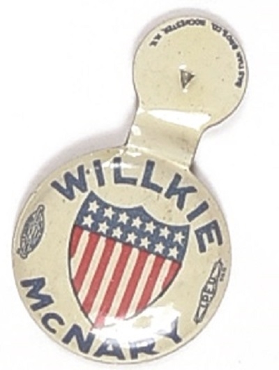 Willkie, McNary Shield Tab