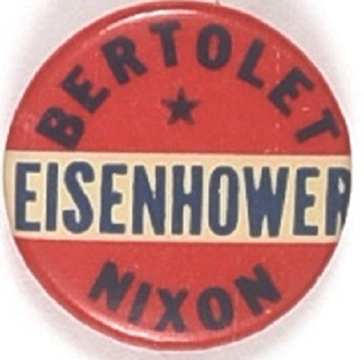 Eisenhower, Bertolet Pennsylvania Coattail