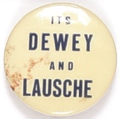Its Dewey and Lausche Ohio Coattail