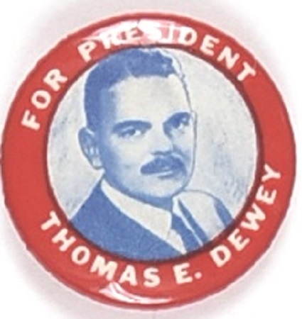 Dewey Red, White, Blue Picture Pin