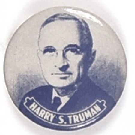 Harry Truman Blue Celluloid