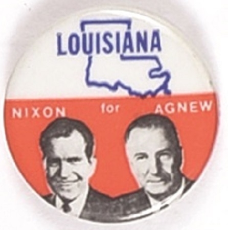 Nixon, Agnew 1968 State Set Louisiana