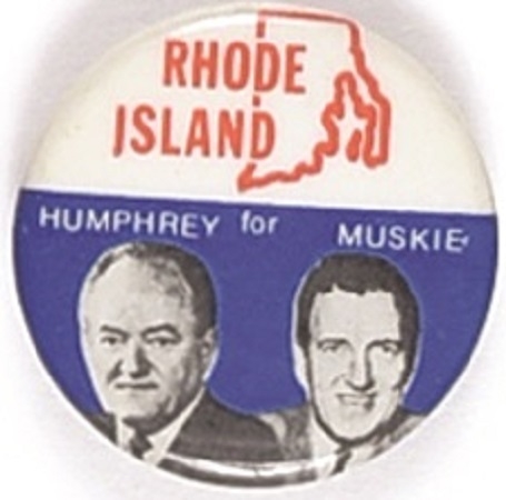 Humphrey, Muskie 1968 State Set Rhode Island
