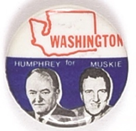Humphrey, Muskie 1968 State Set Washington