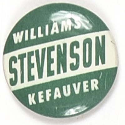 Stevenson, Kefauver, Williams Michigan Coattail