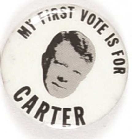 My First Vote is for Carter