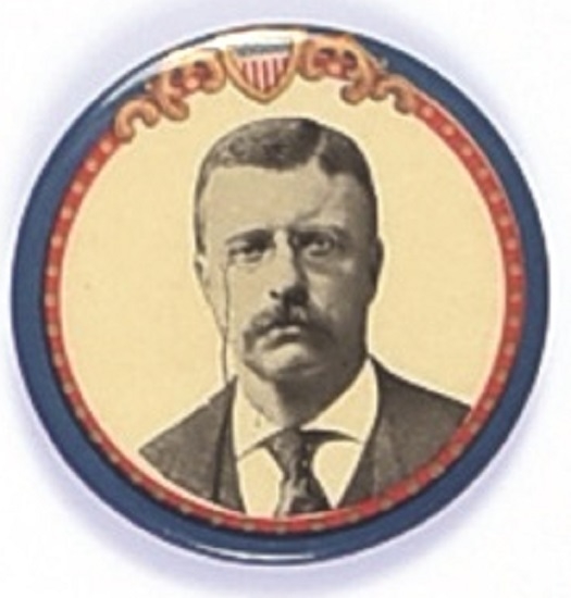 Theodore Roosevelt Shield, Filigree Celluloid