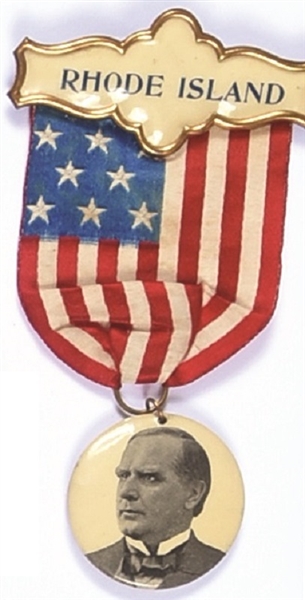 McKinley Rhode Island Badge