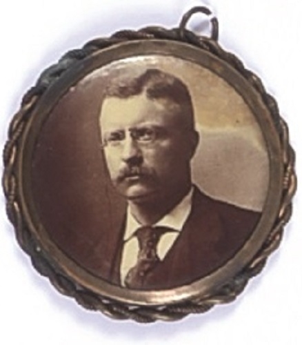 Theodore Roosevelt Framed Sepia Celluloid