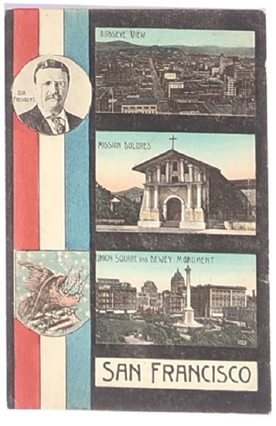 Theodore Roosevelt San Francisco Postcard