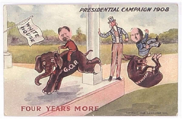 Taft. Bryan Presidential Campaign Horse Race