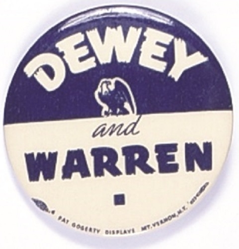 Dewey and Warren Eagle Celluloid