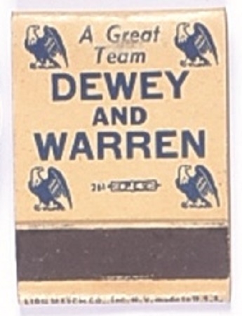 Dewey and Warren Matchbook