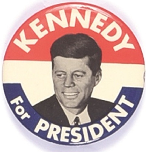 Kennedy for President Sharp 2 1/2 Inch Celluloid