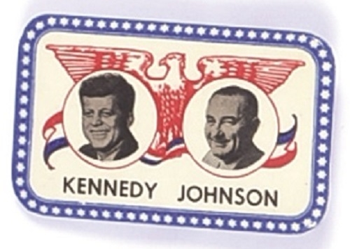 John F. Kennedy, LBJ Rectangular Jugate