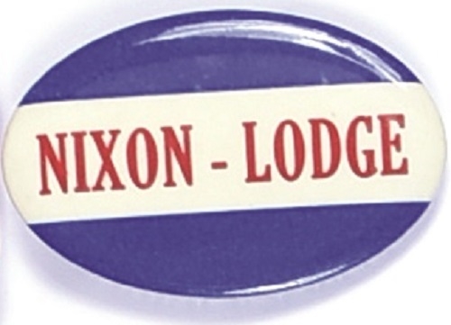 Nixon-Lodge Oval Celluloid
