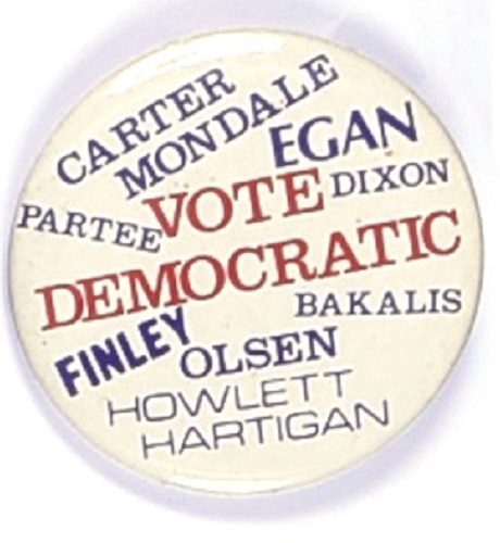 Carter, Mondale Vote Democratic Illinois Coattail