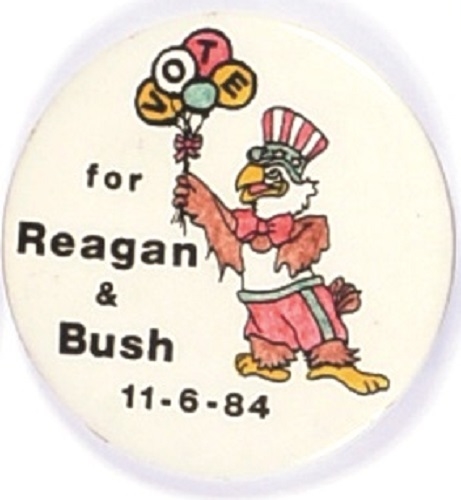 Reagan and Bush Sam the Eagle
