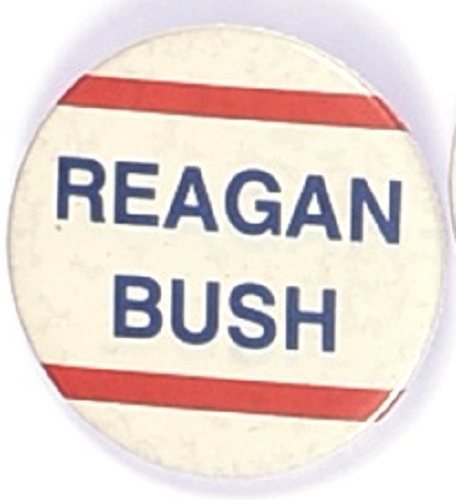 Reagan, Bush Red, White and Blue Celluloid