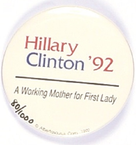 Hillary Clinton Working Mother 1992