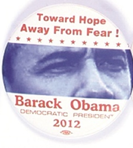 Obama Toward Hope Away From Fear