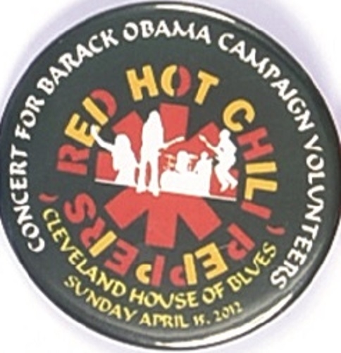 Obama Red Hot Chili Peppers Cleveland Concert