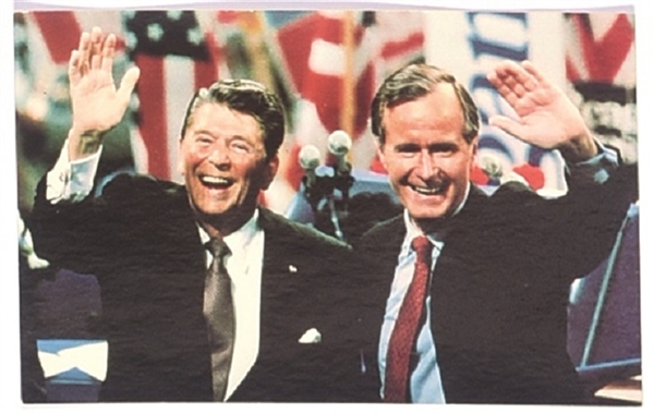 Reagan-Bush Color Postcard