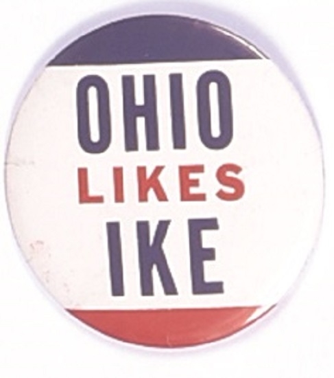 Ohio Likes Ike Red, White and Blue