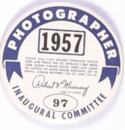 Eisenhower 1957 Inauguration Photographer