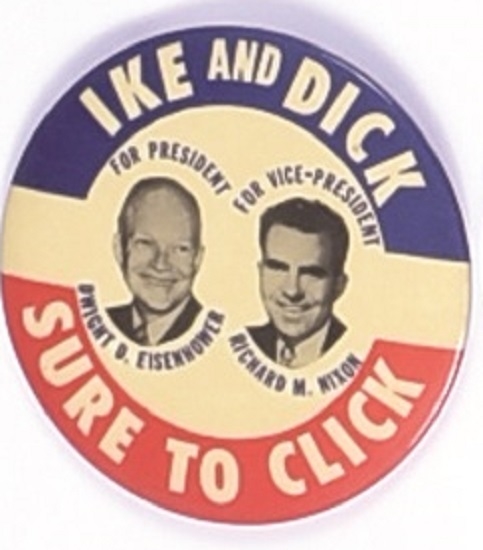 Ike and Dick Sure to Click Blue Top Celluloid