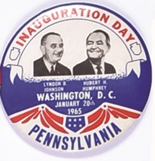 Johnson, Humphrey Pennsylvania Inaugural Jugate
