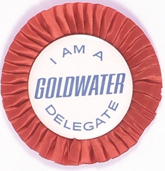 Goldwater Delegate Pin and Rosette