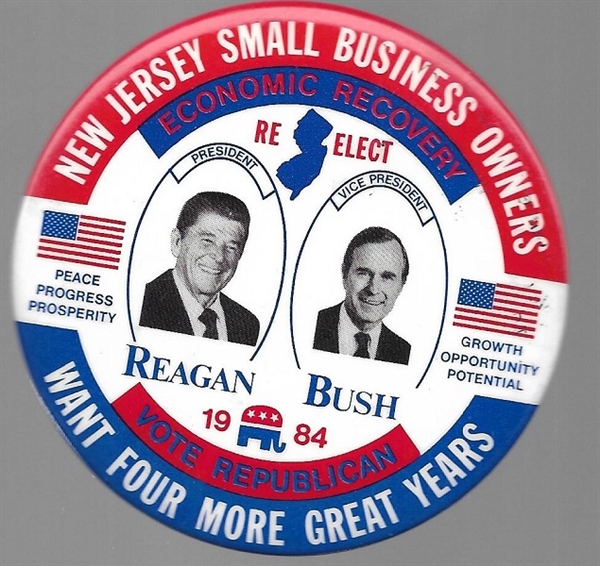 Reagan, Bush New Jersey Jugate