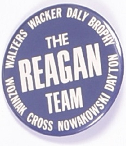 The Reagan Team Illinois Celluloid