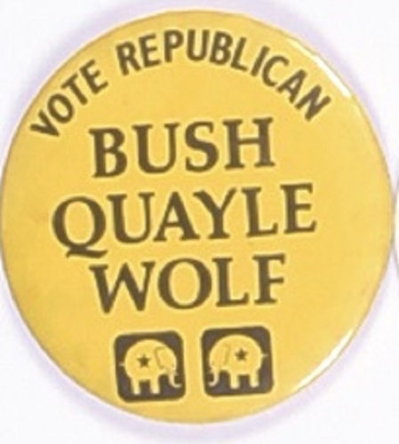 Bush, Quayle, Wolf West Virginia Coattail