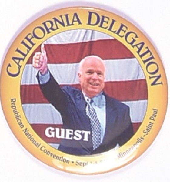 John McCain California Delegation Guest