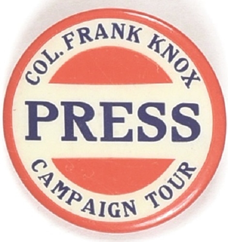 Col. Frank Knox Campaign Tour