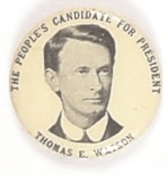 Thomas Watson, Populist for President