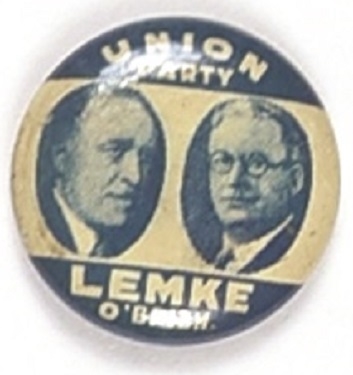 Lemke, OBrien Union Party Jugate