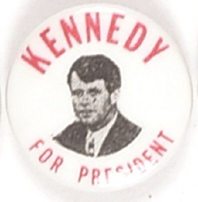 Robert Kennedy for President Smaller Celluloid