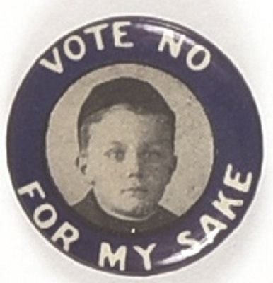 Vote No for My Sake Young Boy