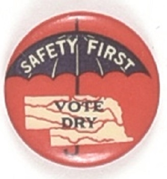 Nebraska Safety First Prohibition Pin