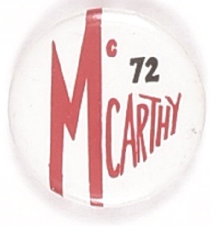 McCarthy in 72