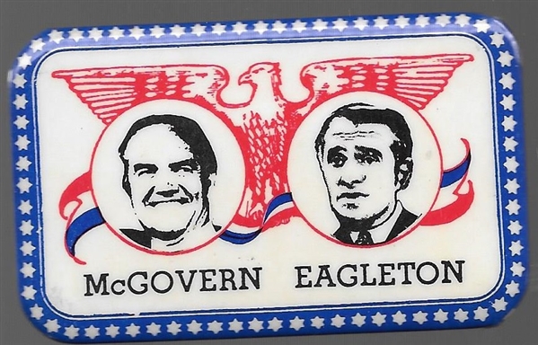 McGovern-Eagleton Fargo Rubber Stamp Pin 