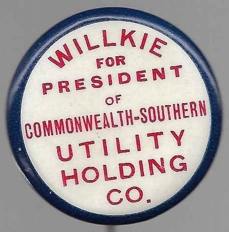 Willkie for President of Commonwealth and Southern 