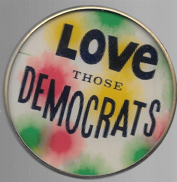 Love those Democrats Colorful 1960s Flasher 